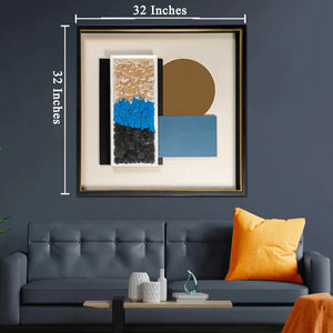 Rhythmic Infusion Shadow Box Wall Decoration Showpiece - Third Panel