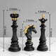 The Prestigious Monarch Chess Showpiece For Living Room - Set of 3(Black)