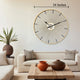 Golden Vortex Metal Wall Clock