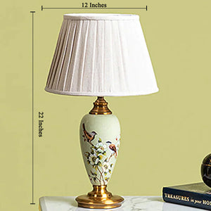 Fiesta Marble Effect Base Decorative Ceramic Table Lamp