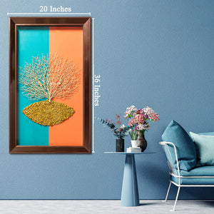Silent Symphony of Trees Shadow Box Wall Decoration Piece
