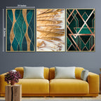 Gentle State of Art Framed Canvas Print set of 3