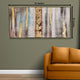 The Grand Canyon Pink and Gold Foil Abstract 100% Hand Painted Wall Painting (With Outer Floater Frame)