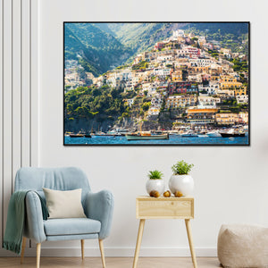 Amalfi Coast Framed Canvas Wall  Art