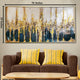 Golden Elegance Resin Art Wall Painting