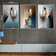 Strokes of Perfection Framed Canvas Print Set of 3