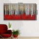 Cherry Blossom 100% Hand Painted Wall Painting(With outer Floater Frame)