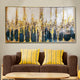 Golden Elegance Resin Art Wall Painting