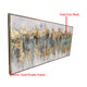 A Beautiful Abstract Melting Pot 100% Hand Painted Wall Painting (With Golden Outer Floater Frame frame)( 28 x 56 Inches )