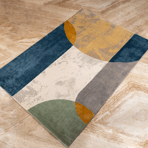 A geometric sketch Floor Rug