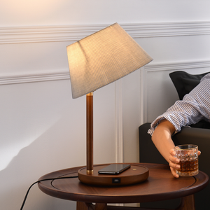 The Aristocrat Desk and Side Table Wireless Charging Lamp