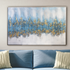 A Beautiful Abstract Melting Pot 100% Hand Painted Wall Painting (With Golden Outer Floater Frame frame)