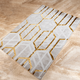 Tulum Brown & White Geometric Rug