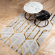 Tulum Brown & White Geometric Rug