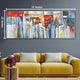 Mallory Originals 100% Hand Painted Wall Painting (With outer Floater Frame)
