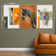 Splendid Stallion Framed Canvas Print Set of 3