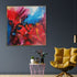 The Hues of Spring 100% Hand Painted Wall Painting (With outer Floater Frame)