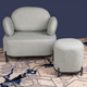 Zorin Accent Lounge Chair & Poof