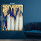 Golden Twlight 100% Hand Painted Wall Painting (With Outer Floater Frame)