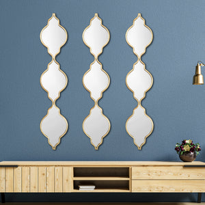 Celtic Artisan Designer Wall Mirror - Set of 3