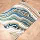 Oceanic abstract floor Rug