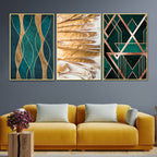 Gentle State of Art Framed Canvas Print set of 3