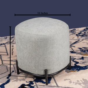 The Yen Circular Poof (Pistachio) - Scandinavian Design Series