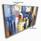 Beverly Hills Abstract Handpainted Wall Painting (With Outer Floater Frame)