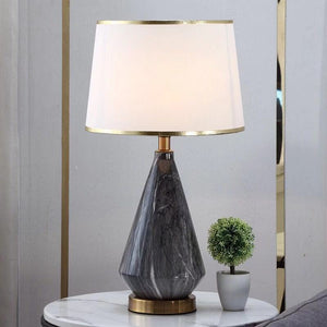 The Grey Quartz Marble Decorative Table Lamp