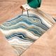 Oceanic abstract floor Rug
