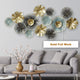 Mai Contemporary Styled Gold Foil Work Metal Wall Art