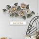 Madison Floral Affair Gold Foil Work Metal Wall Art