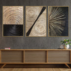 Rising Sun Framed Canvas paintings - Set Of 3