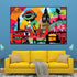 Hello London! Framed Canvas Print