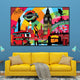 Hello London! Framed Canvas Wall Art