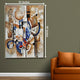 Eclectic Modernity 100% Hand Painted Wall Painting (With outer Floater Frame)