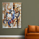 Eclectic Modernity 100% Hand Painted Wall Painting (With outer Floater Frame)