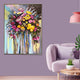 The Artist's Garden Nature 100% Hand Painted Wall Painting (With outer Floater Frame)
