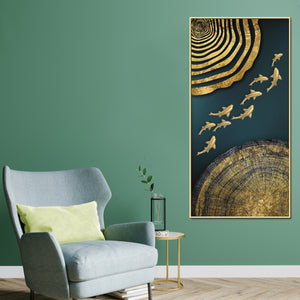 Sea of Gold Framed Canvas Print