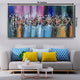 Waves of Wonder 100% Hand Painted Wall Painting (With Outer Floater Frame)