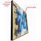 Beauty in Abstraction  100% Hand Painted Wall Painting (With Outer Floater Frame)