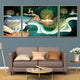 Eden's Garden in Glory Set of 3 Framed Canvas Wall Painting
