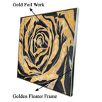 Natural Reflections 100% Hand Painted painting for home Wall (With Outer Floater Frame) (40 x 40 Inches)