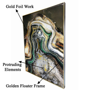 Glory in Abstraction Modern Resin Art Wall Painting