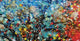 Colourful Graphic Tree Framed Crystal Glass Art Wall Painting