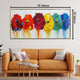 Abstract Prism 100% Hand Painted Wall Painting (With Outer Floater Frame)