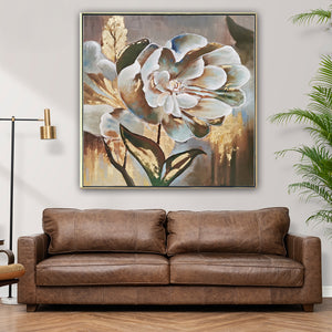 Beautiful Blooming Blossoms 100% Hand Painted Wall Painting (With outer Floater Frame)
