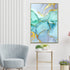 Marble Paint Effect Framed Canvas Wall Art