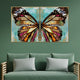 Butterfly Bliss Framed Canvas Print - Set Of 2