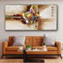 Deconstructed Rainbow 100% Hand Painted Wall Painting (With Outer Floater Frame)